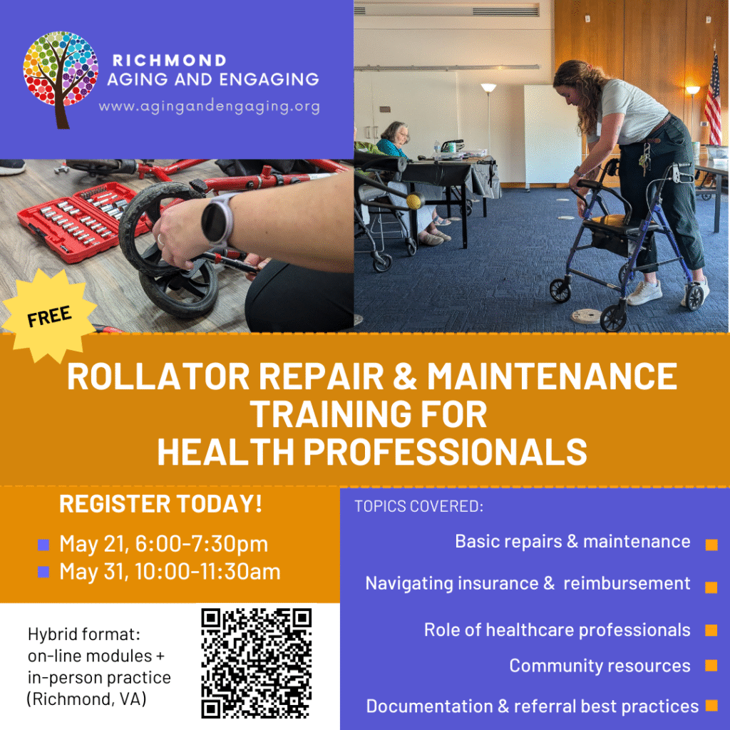Rollator training registration.