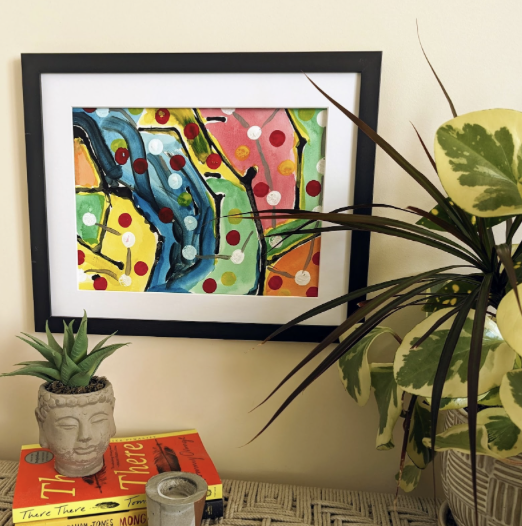 Framed art.